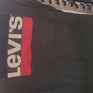 Levi's Black and Red Crewneck Sweater for Men